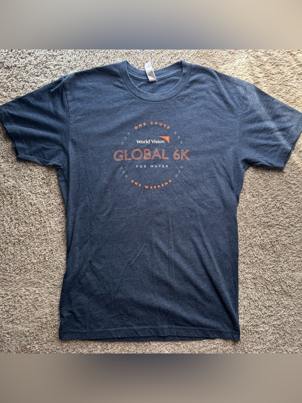 World Vision Global 6K for Water Graphic T-Shirt Navy Women’s Medium
